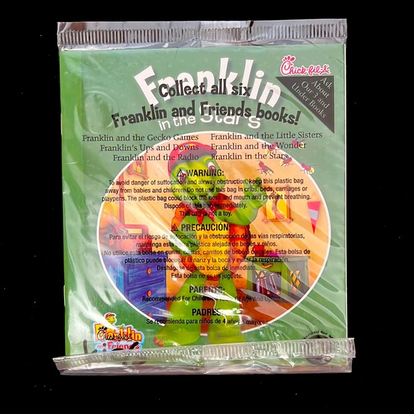 Franklin and Friends In The Stars Book Chick-fil-A Kids Meal Toy New Sealed - Picture 1 of 2